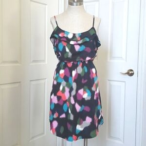 ROXY Black Abstract Print Sundress SIZE MEDIUM